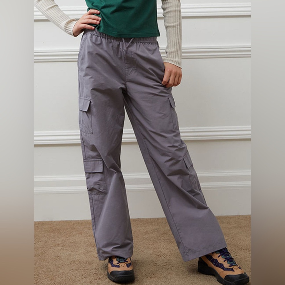 PacSun Kids Silver Baggy Cargo Pants Sz 16 Kids Youth